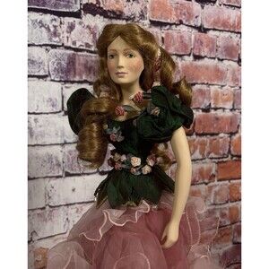 Vintage Franklin Mint Heirloom The Rose Princess Porcelain Doll 1989